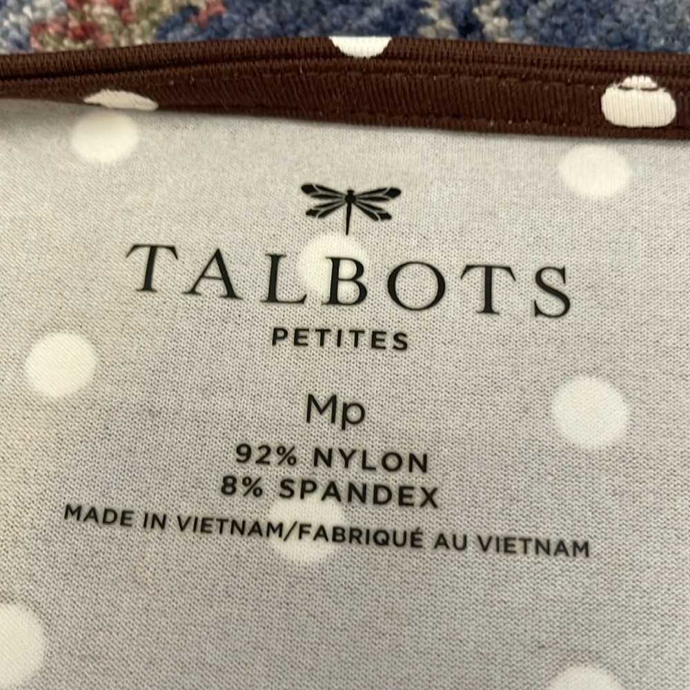 Talbots Polka Dot Stretch Dress - Picture 7 of 9